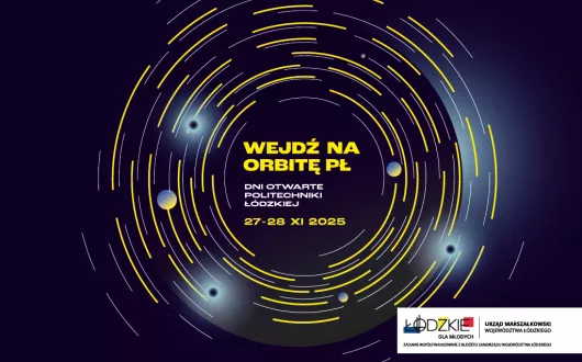 Baner reklamowy wydarzenia dni otwarte Politechniki Łódzkiej