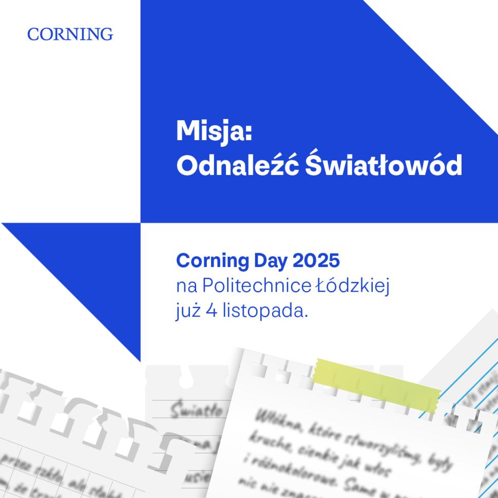 Baner reklamowy wydarzenia Corning Day 2025